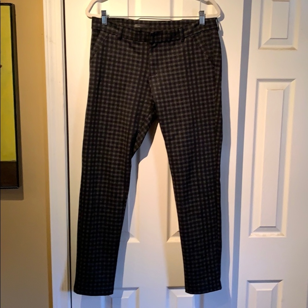 Kut From The Kloth Black Gray Check Skinny Pants